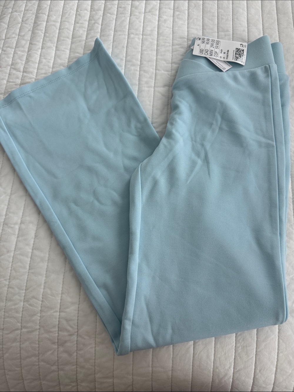 H&M Kids Light Blue Flare Stretch Leggings